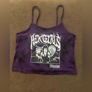 hex girls crop tank top